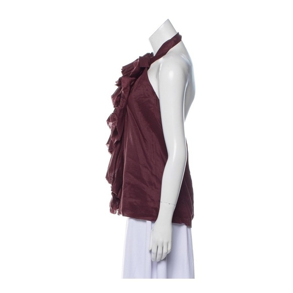 ROBERT Rodriguez Tiered Ruffle Top plum - Picture 2 of 8